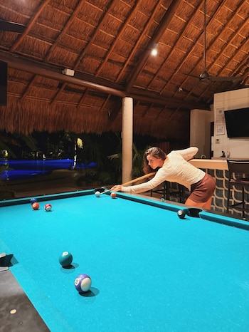 Flor Jazmín Peña se relaja