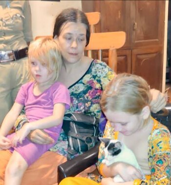 Las niñas fueron encontradas sanas