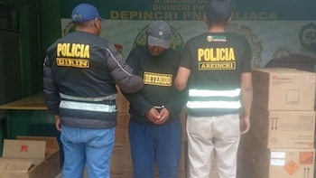 PNP detiene a sujeto que trasladaba 34 cajas con dinamita y material explosivo valorizado en más de S/ 500 mil.