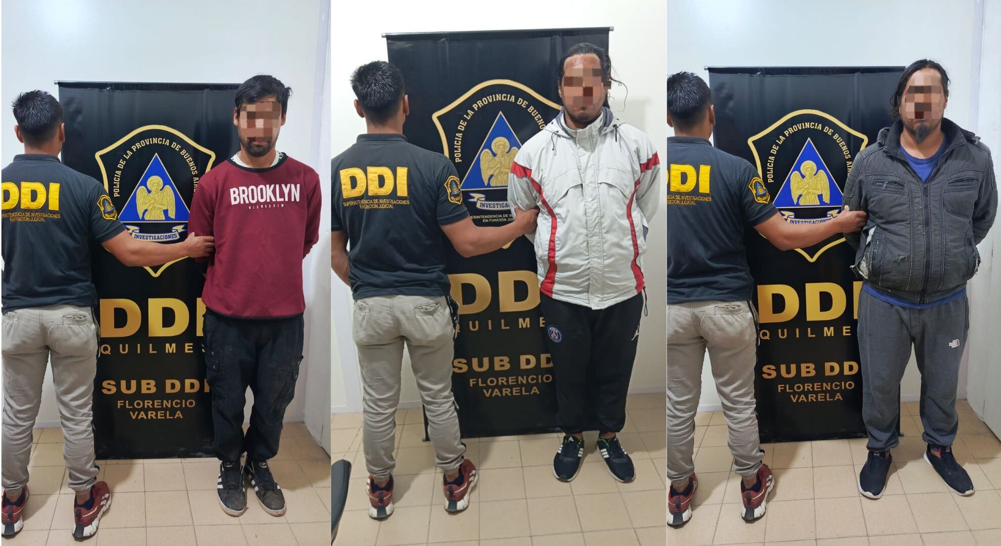 Los tres detenidos son hermanos