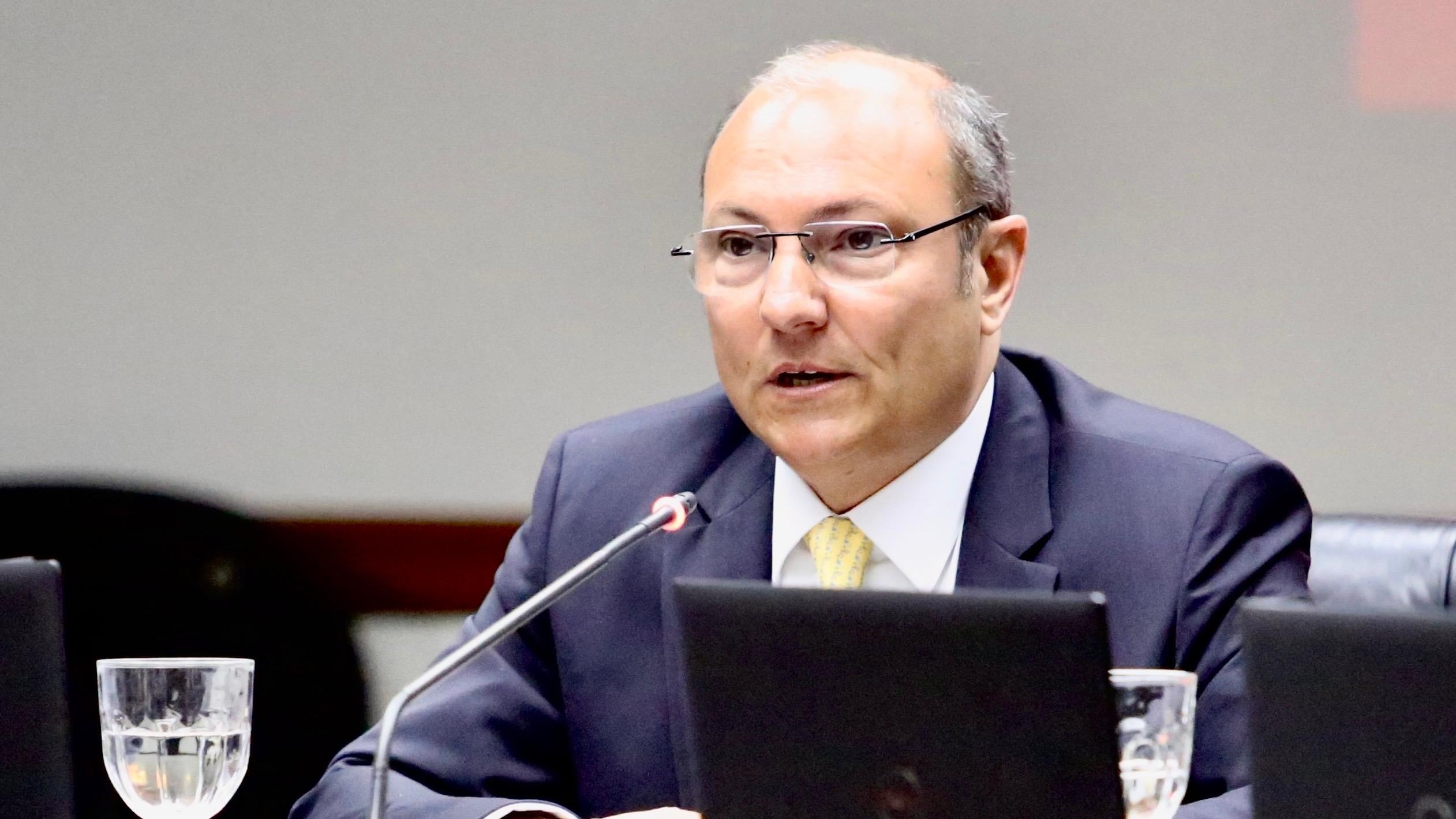 Gastón Salmain, durante su defensa en el Consejo de la Magistratura