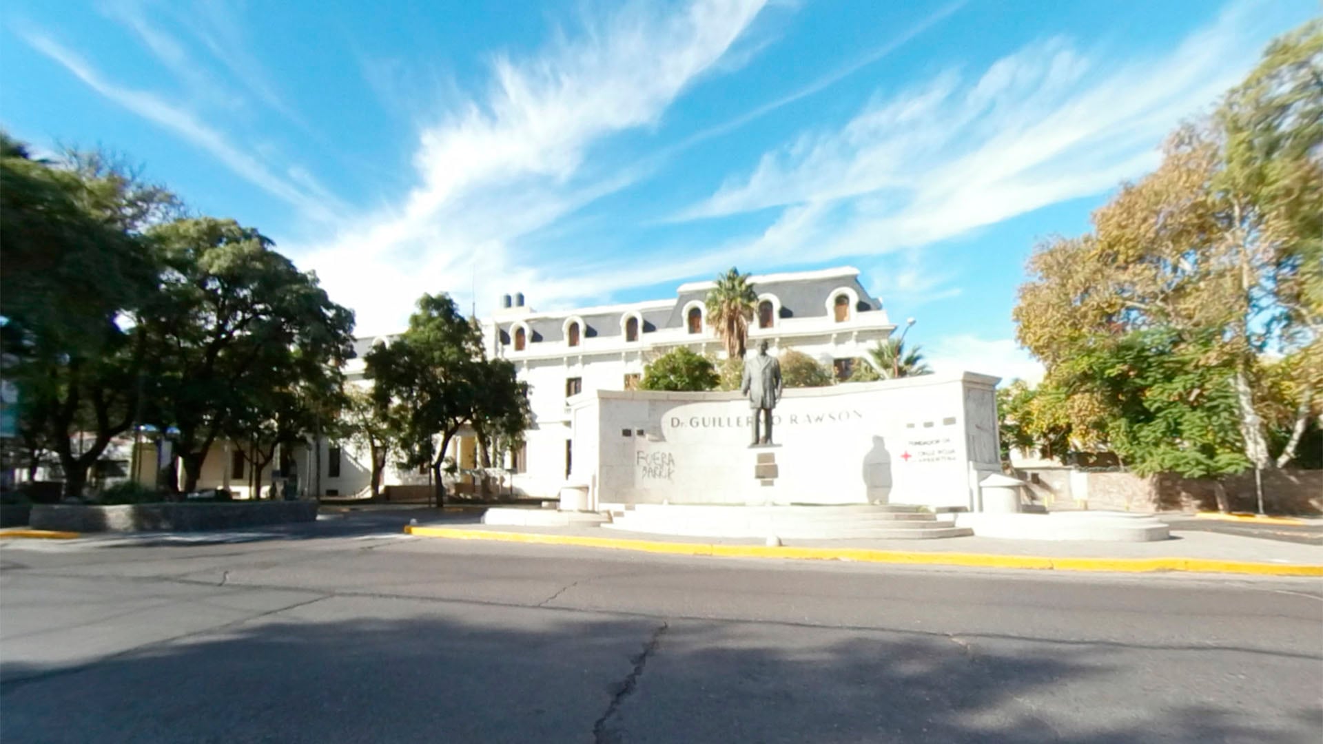 El bebé fue trasladado al hospital Rawson de San Juan (Captura de Google Maps)