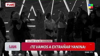 Yanina Latorre, con los abrazos