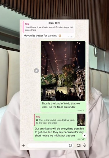 Denuncia que el montaje no se realizó como aseguró el wedding planner.