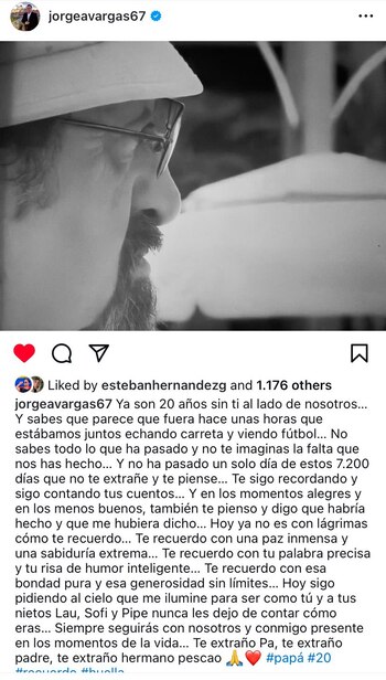 El presentador expreso el amor
