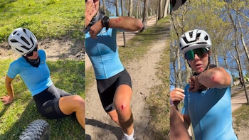 Amelia Bono sufre una aparatosa caída en su primera ruta en bici: “Me podría haber matado”