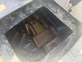 La droga fue encontrada por autoridades federales. Crédito: Mesa Estatal de Seguridad de Sonora
