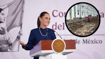 Socavón en viviendas del Bienestar de Veracruz fue provocado por las lluvias, no por fallas en la construcción: asegura Sheinbaum