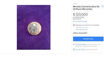 Moneda de los Menonitas. (Foto: