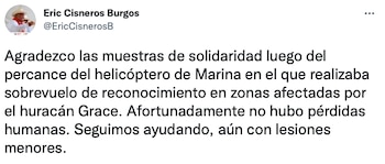 (Foto: Twitter/@EricCisnerosB)
