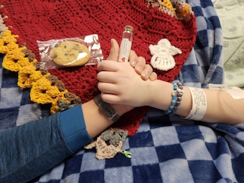 Hannah Glass en el hospital