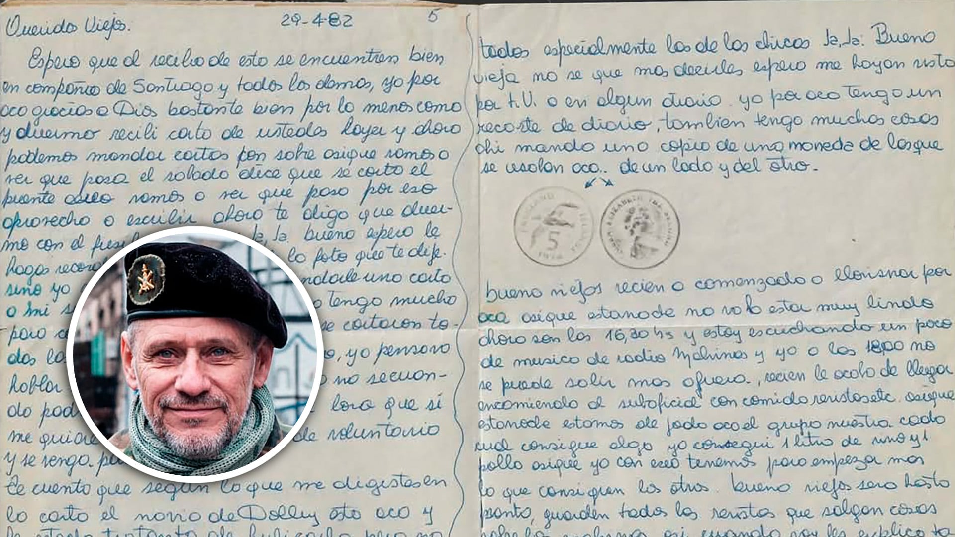 Un veterano frustró la subasta de una carta que escribió en Malvinas y entregó engañado a un supuesto soldado: ahora quiere recuperarla