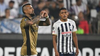 La celebración de Arturo Vidal