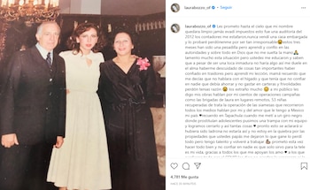 Laura Bozzo reapareció en redes sociales foto: Instagram/@laurabozzo_of