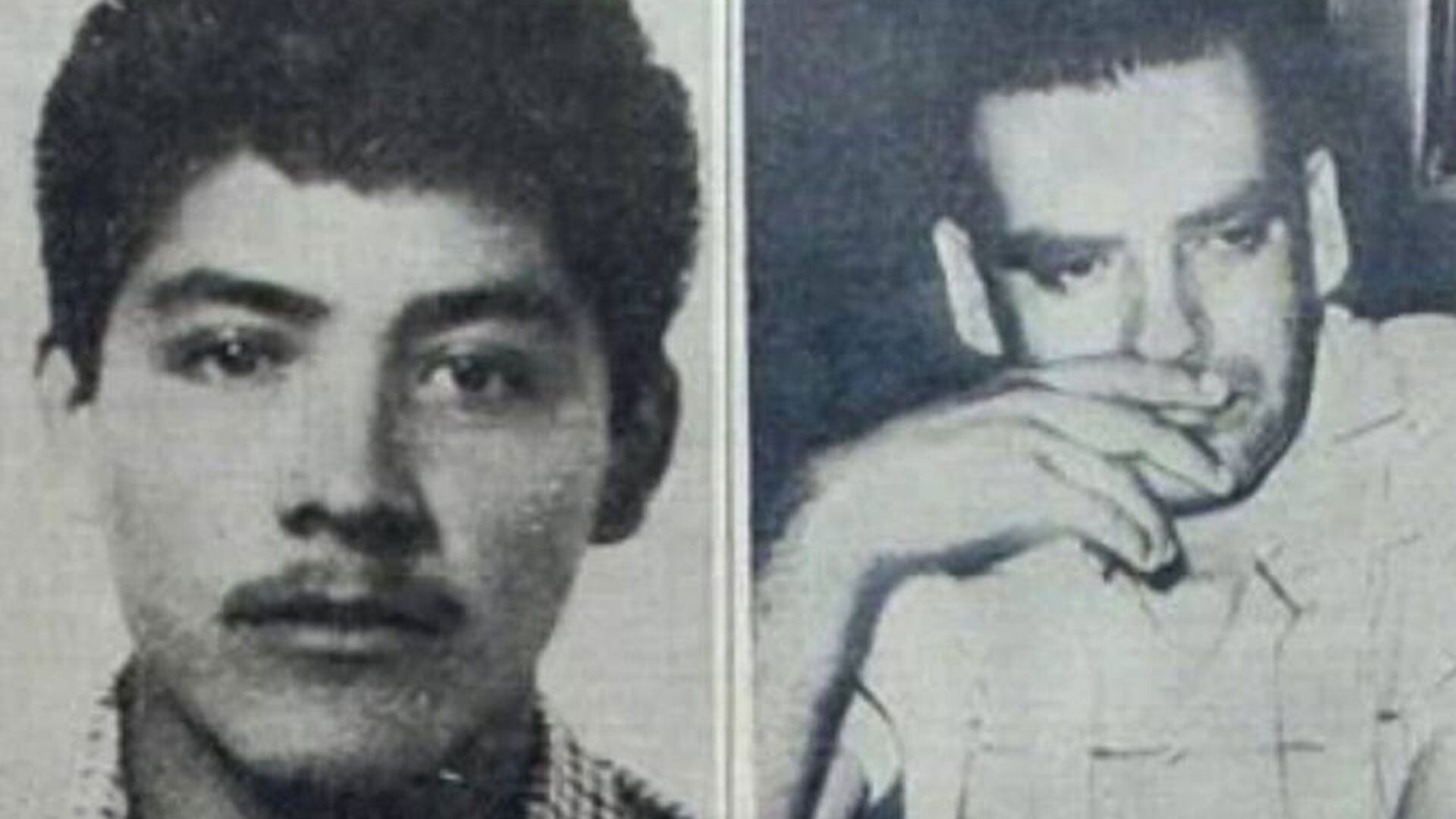 Alfredo Ballí Treviño a la derecha y su víctima. el joven Jesús Castillo Rangel