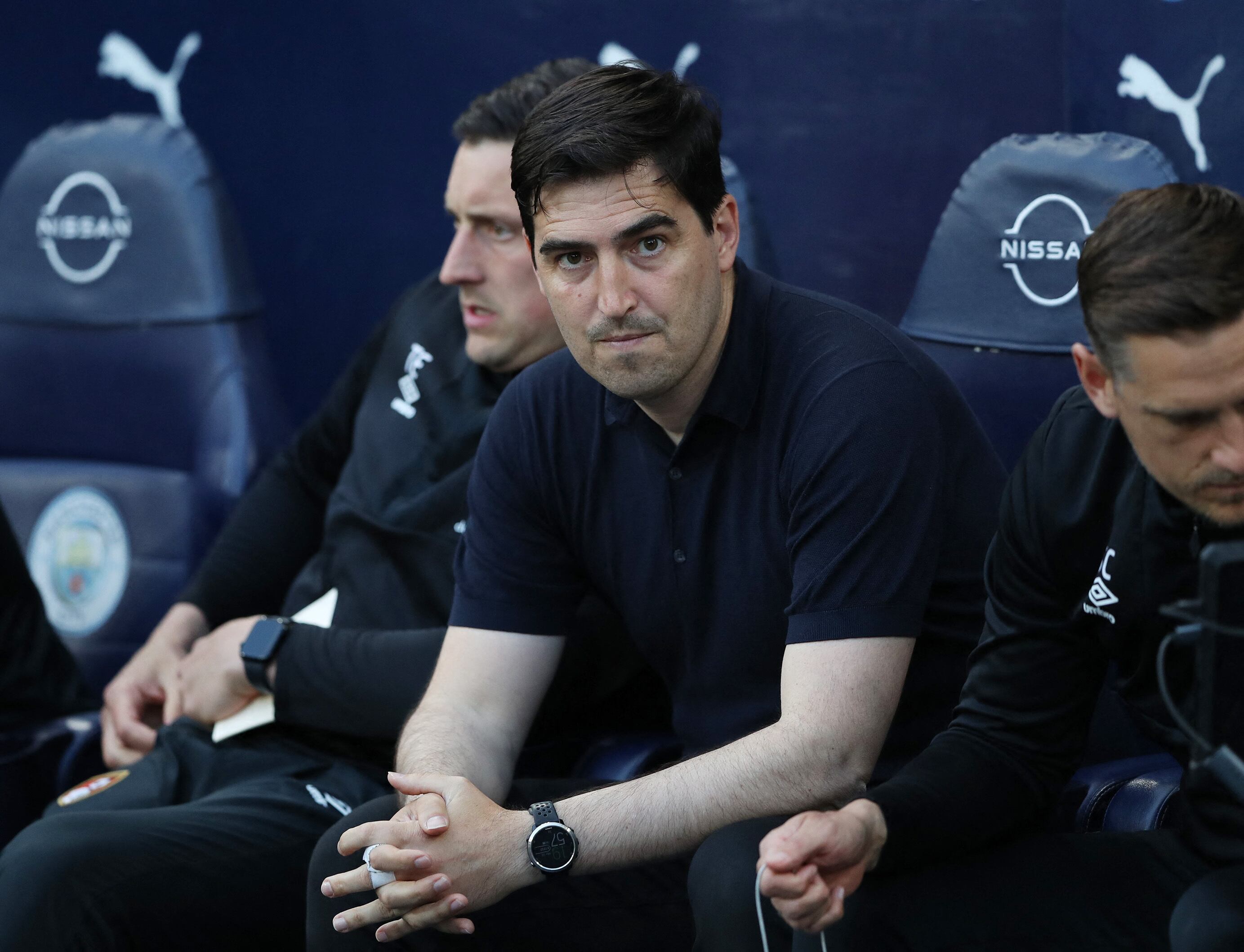 Andoni Iraola habló sobre la ausencia de Luis Sinisterra para el partido entre Liverpool y Bournemouth - crédito Scott Heppell / REUTERS