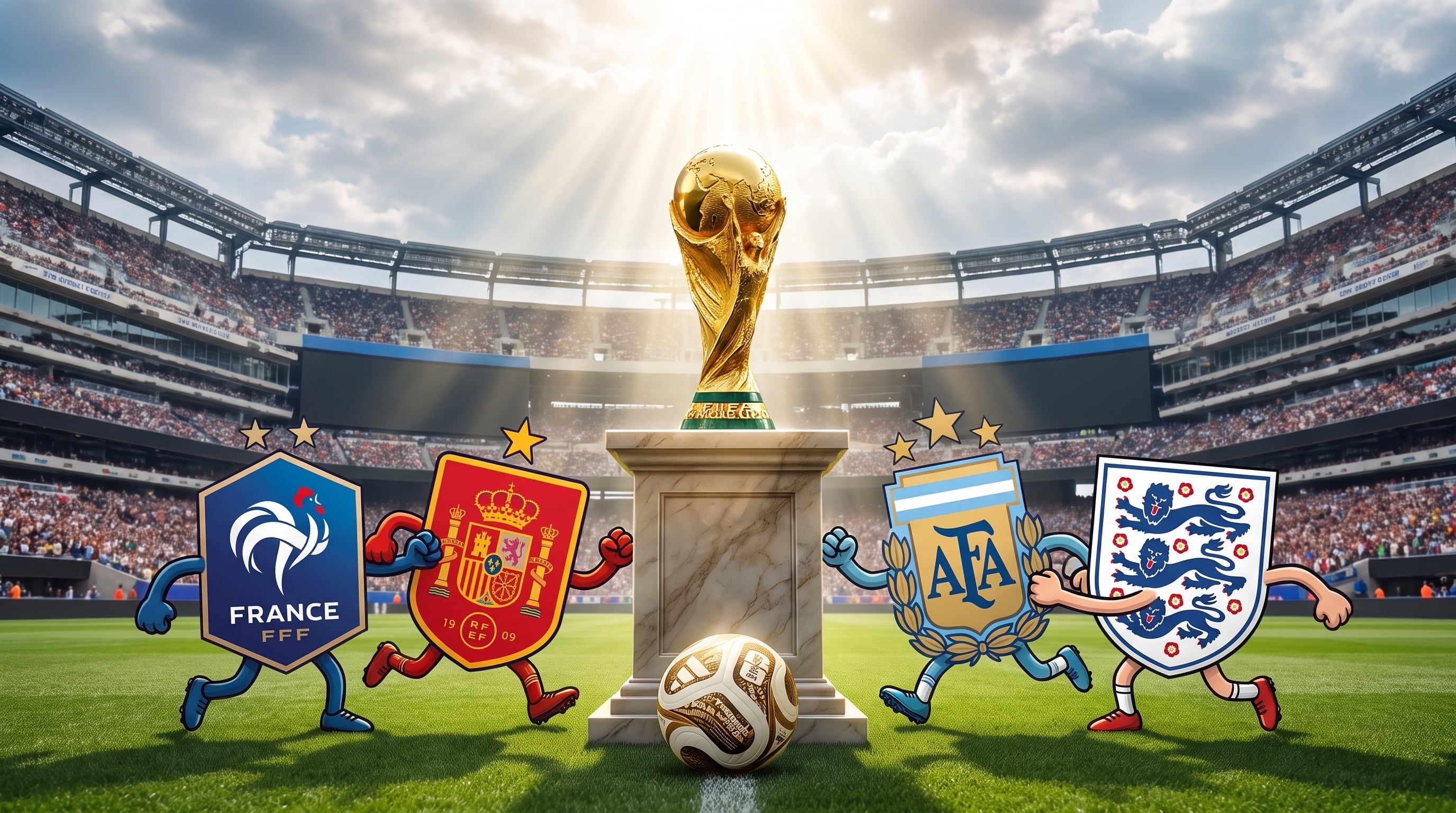 Argentina, España, Francia e Inglaterra son los semifinalistas que buscarán quedarse con la Copa del Mundo (Imagen Ilustrativa Infobae)