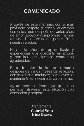 Geraldine Bazán y Gabriel Soto