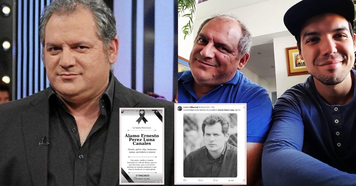 Murió Álamo Pérez Luna: la emotiva despedida de su hijo Sergio y seguidores del periodista de 61 años - Infobae