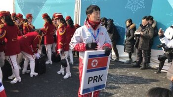 North Korea Team Welcomed to PyeongChang 2018