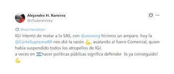 Ramírez sostuvo un enfrentamiento con