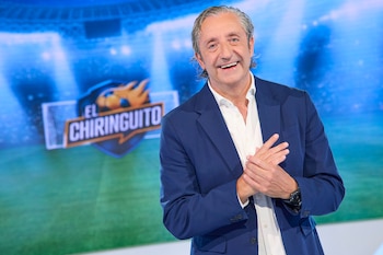 Josep Pedrerol en la presentación de 'El Chiringuito'. (Mediaset)