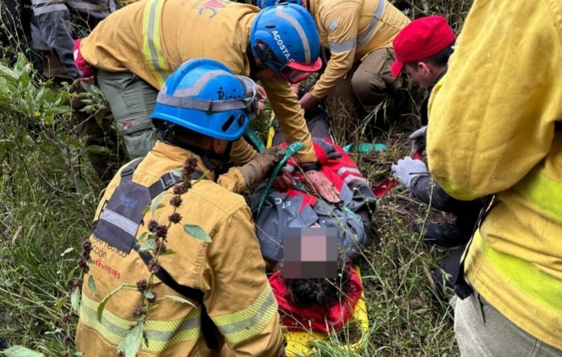 El hombre fue hallado con vida en el paraje Las Sales, en el norte de la provincia de Córdoba, tras cuatro días extraviado en zona rural