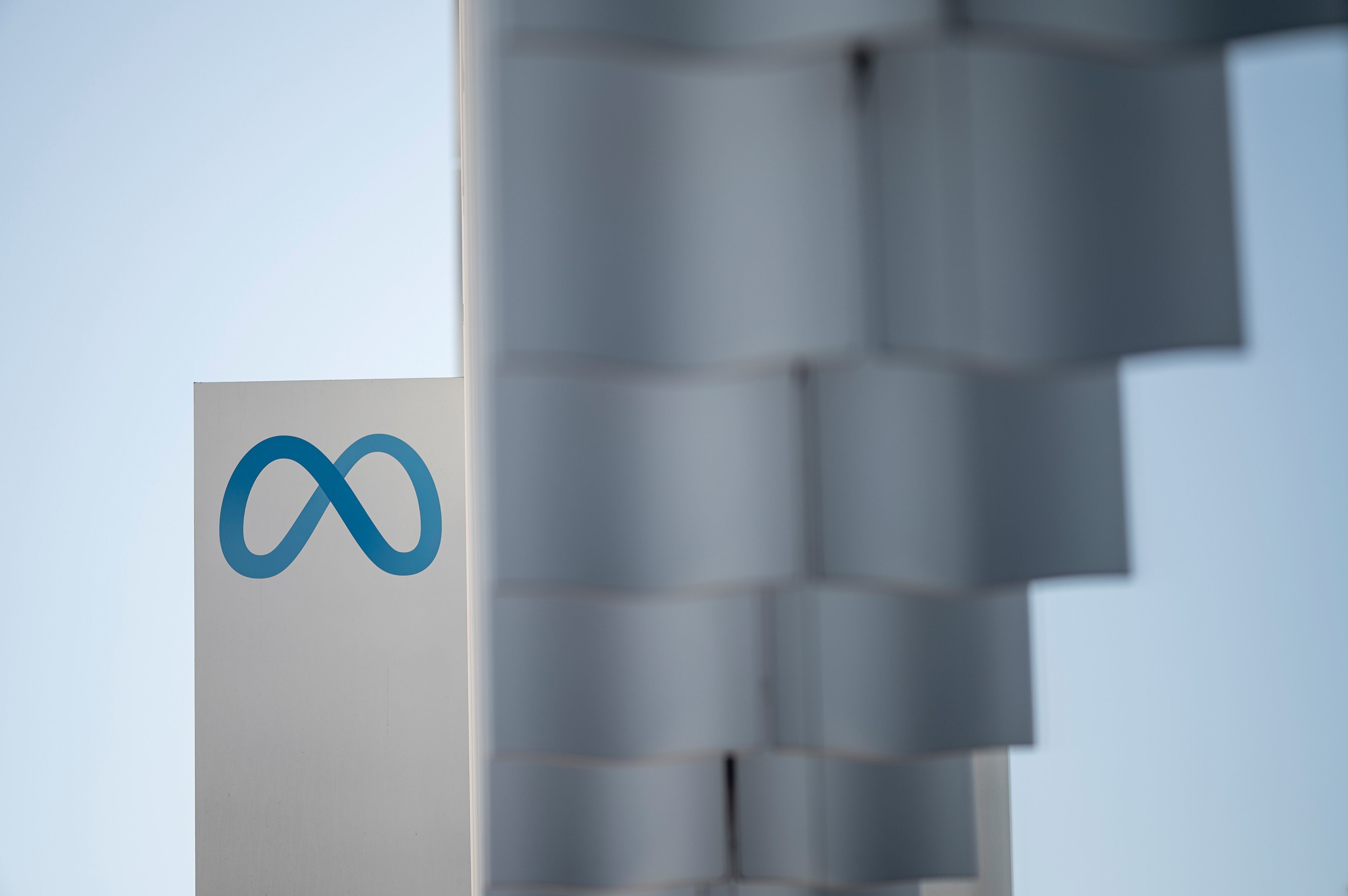 Una señal meta. (Crédito: David Paul Morris/Bloomberg)