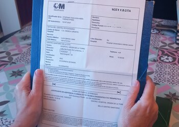 Marie, enseñando la citación de