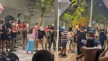 Varios reclusos salieron a bailar