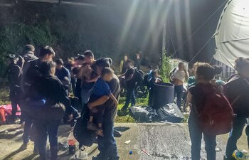 Entre los migrantes había menores