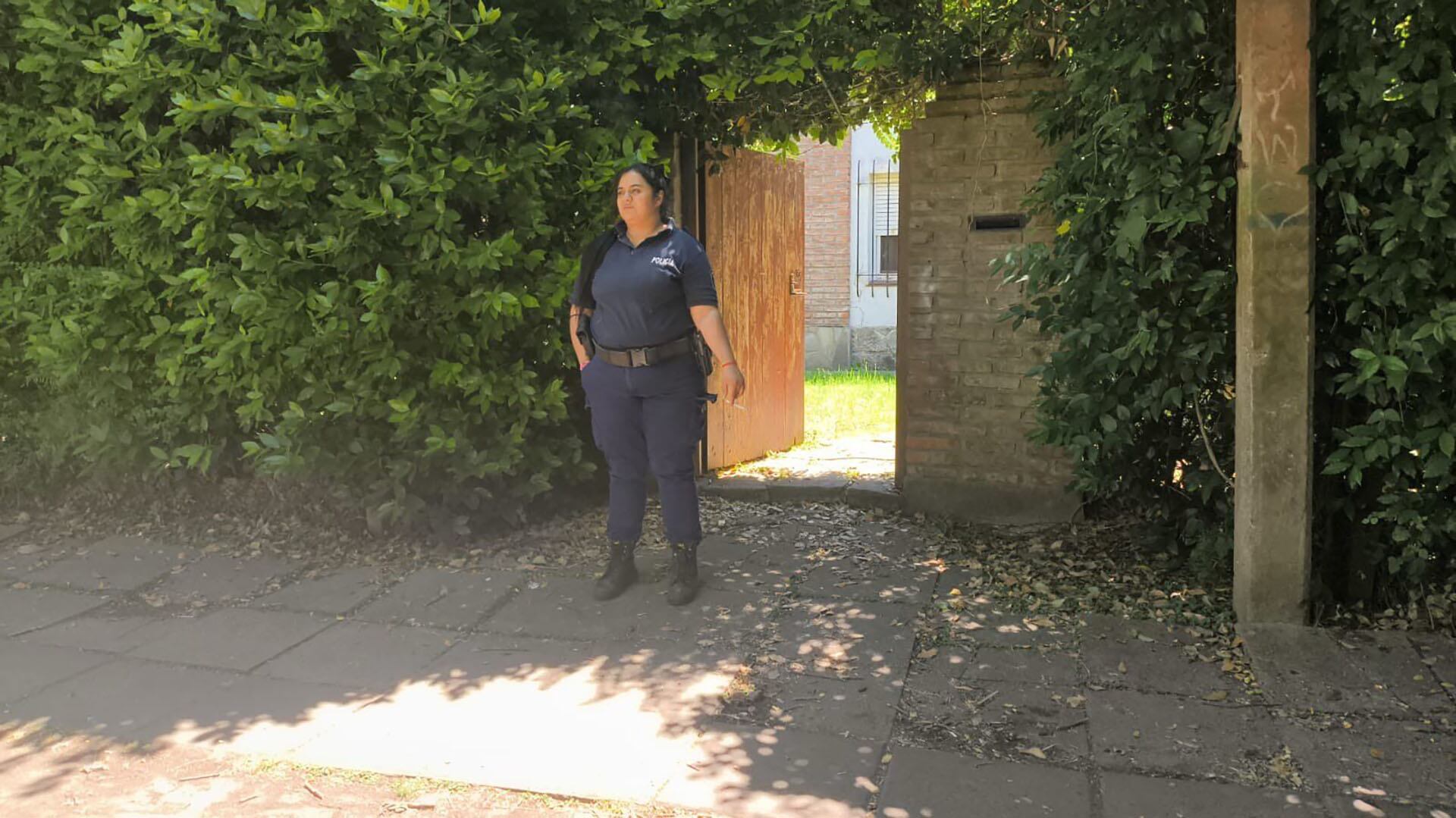 La casa donde ocurrió el hecho: la víctima, de 67 años, vivía sola