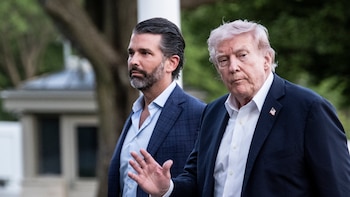 Trump dice que va a 'intentar ir' a la boda de su hijo, pero que 'no es un buen momento' para él