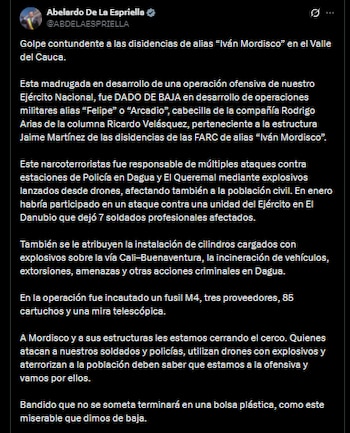 Abelardo de la Espriella - crédito @ABDELAESPRIELLA/X