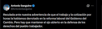 Antonio Sanguino - crédito @AntonioSanguino/X