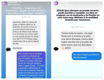 Historias en Instagram de Andrés Sandoval. Foto: @andresando
