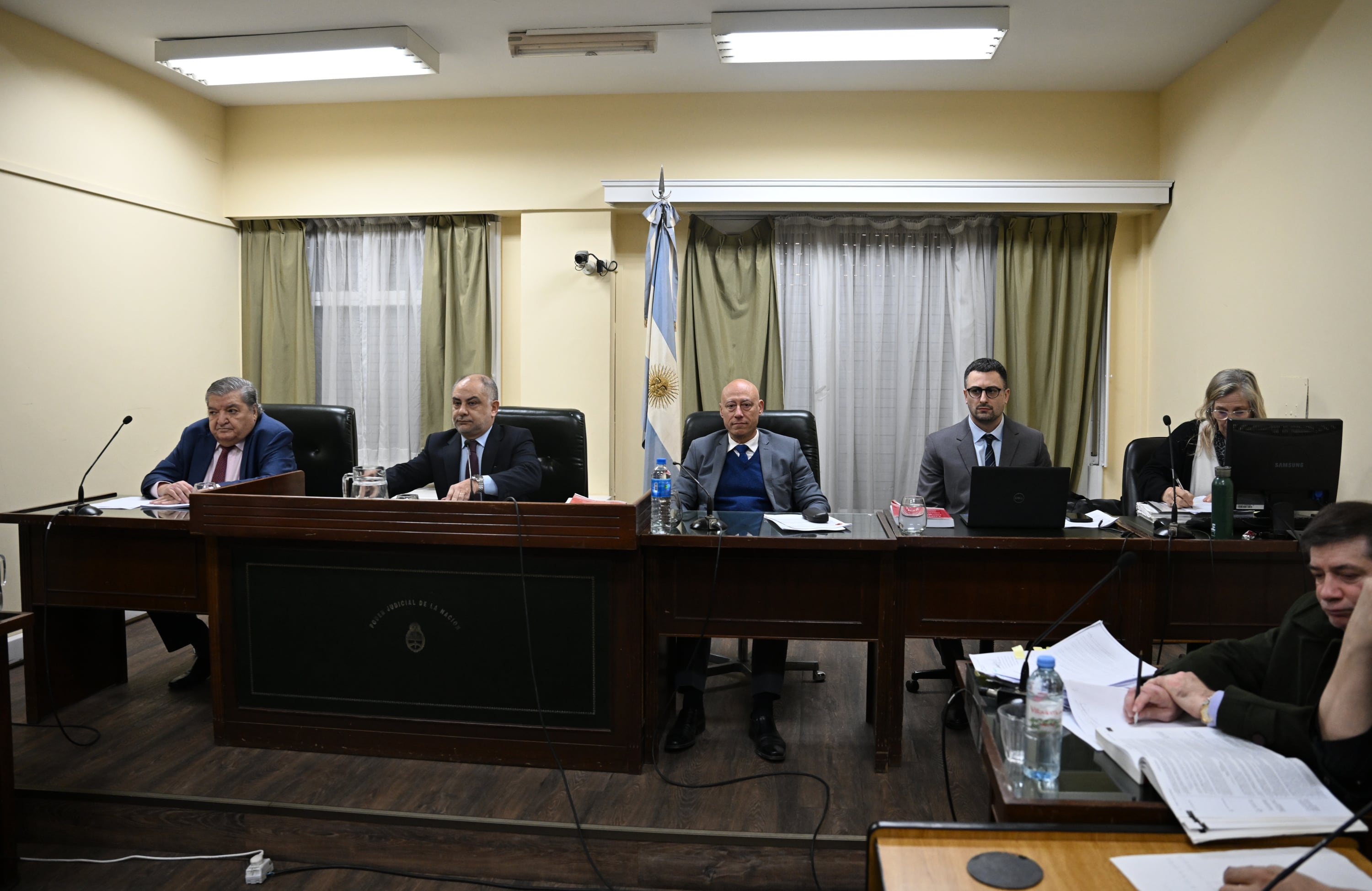 Los integrantes del TOC Nº 29 (desde la izquierda): Juan Ramos Padilla, Gustavo Goerner y Hugo Navarro (Fotos/Maximiliano Luna)