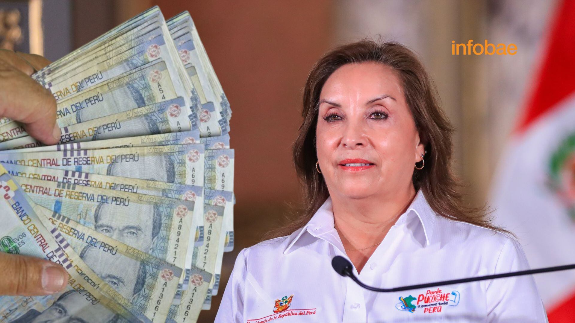 Dina Boluarte busca aumentar su sueldo a más de S/ 35 mil. | Fotocomposición: Infobae Perú (Camila Calderón) / Presidencia / Andina