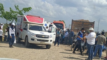 El choque múltiple involucró tres