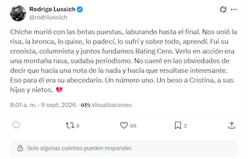 La despedida del conductor de Intrusos ante la muerte del reconocido periodista (X)