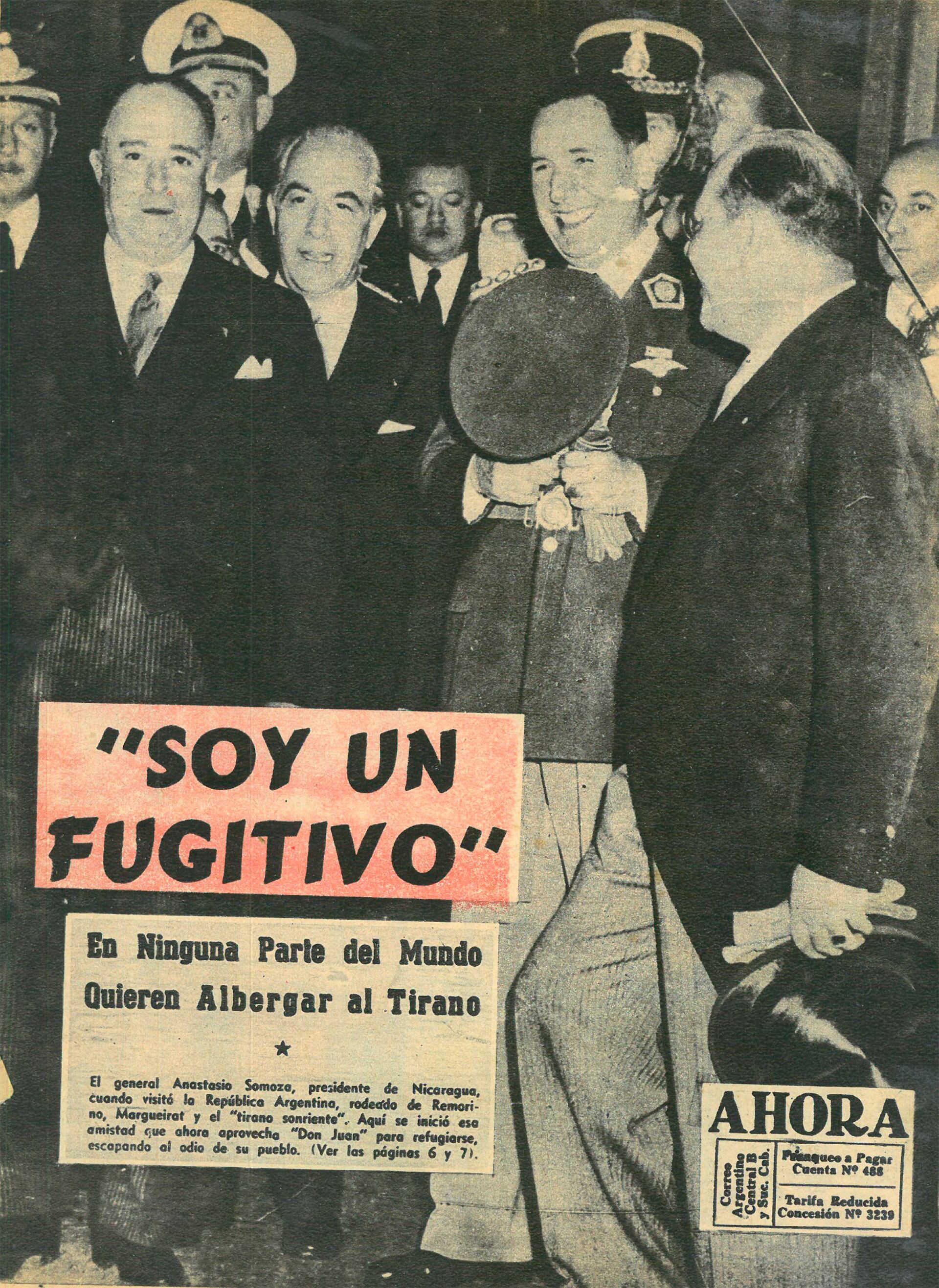 El decreto 4161 prohibió nombrar a Perón. La portada de Ahora lo trata de