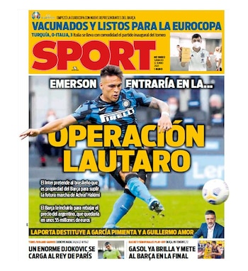 La tapa del diario catalán