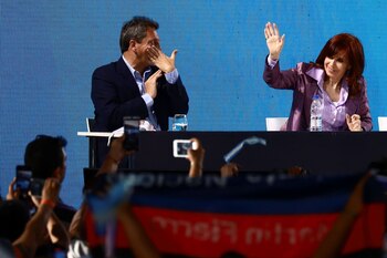 Sergio Massa habló antes que Alberto Fernández