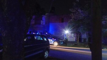 Patrulleros en la escena