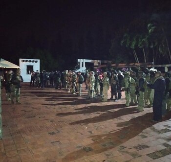 Equipos armados protegen operaciones y