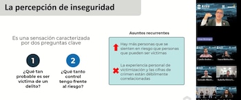 Así fue el webinar que debatió el dilema de la percepción de inseguridad con las bajas en cifras sobre el delito - crédito Secretaría de Seguridad Bogotá