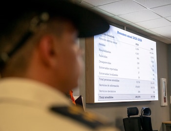 Durante el despliegue nacional, la estrategia de gestión interinstitucional proporcionó servicios médicos, mecánicos y de información a viajeros y visitantes, evidenciando la magnitud del esfuerzo logístico realizado a lo largo de diez días en rutas y zonas turísticas. (fotografía: Sistema Conred)