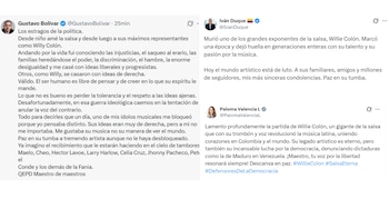 Políticos colombianos se despidieron de