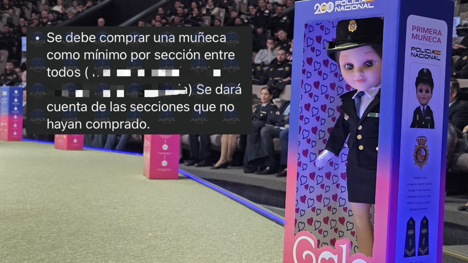 La Policía Nacional presenta una muñeca solidaria de 65 euros y obliga a los alumnos de la Escuela de Ávila a comprarla o habrá “consecuencias” La Policía Nacional presenta una muñeca solidaria de 65 euros y obliga a los alumnos de la Escuela de Ávila a comprarla o habrá “consecuencias”