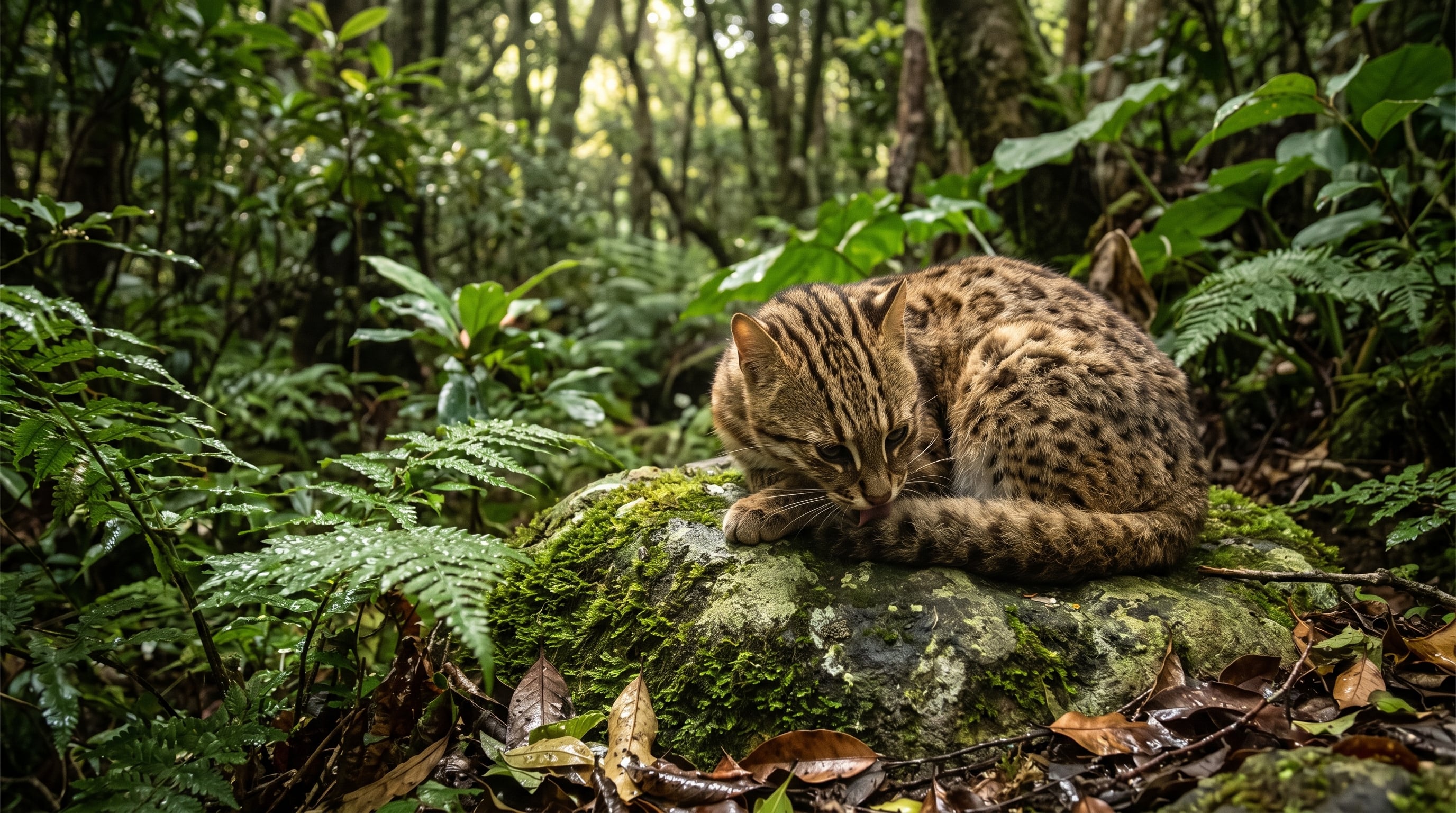La alerta sobre el gato leopardo de Tsushima se reforzó porque la especie solo habita esa isla japonesa y su población ronda los 150 individuos, según el Ministerio de Medio Ambiente de Japón (Imagen Ilustrativa Infobae)